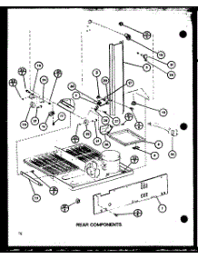 Rear Components (Bc20j / P7680812w) (Br20j / P7680813w) parts for Amana Bottom-Mount Refrigerator BC20J-P7680812W from AppliancePartsPros.com
