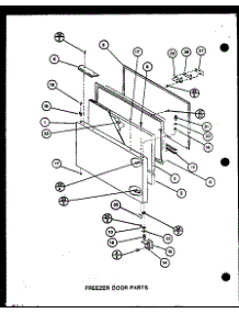 Freezer Door Parts (Br20m / P7812519w) (Br20n / P7812526w) parts for Amana Bottom-Mount Refrigerator BC20M-P7812521W from AppliancePartsPros.com