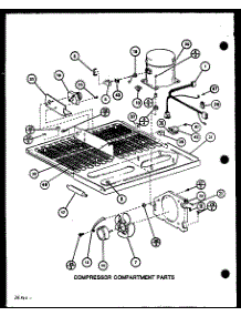 Compressor Compartment Parts (Bc20m / P7812521w) (Bc20n / P7812528w) parts for Amana Bottom-Mount Refrigerator BC20M-P7812521W from AppliancePartsPros.com