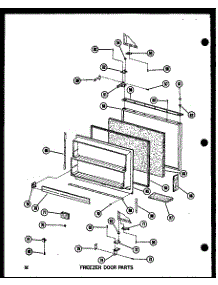 Freezer Door Parts parts for Amana Bottom-Mount Refrigerator BC20N-P602354W from AppliancePartsPros.com
