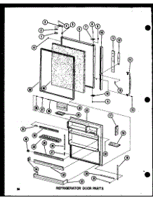Refrigerator Door Parts parts for Amana Bottom-Mount Refrigerator BC20N-P602355W from AppliancePartsPros.com