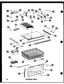 Interior Parts parts for Amana Bottom-Mount Refrigerator BC20N-P602357W from AppliancePartsPros.com