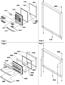 Door Assemblies parts for Amana Bottom-Mount Refrigerator BC20TW-P1196514WW from AppliancePartsPros.com