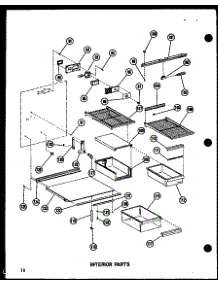 Interior Parts parts for Amana Bottom-Mount Refrigerator BC20WAG-P6023510WG from AppliancePartsPros.com