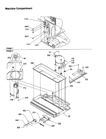 Machine Compartment parts for Amana Bottom-Mount Refrigerator BC21V1C-P1325022WC from AppliancePartsPros.com