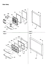 Door Assembly parts for Amana Bottom-Mount Refrigerator BC21V1C-P1325022WC from AppliancePartsPros.com