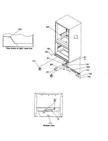 Insulation And Rollers parts for Amana Bottom-Mount Refrigerator BC21VC-P1325004WC from AppliancePartsPros.com