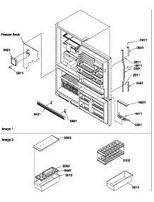 Door Handles & Accessories parts for Amana Bottom-Mount Refrigerator BC21VL-P1321506WL from AppliancePartsPros.com