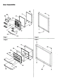 Door Assemblies parts for Amana Bottom-Mount Refrigerator BC21VL-P1325004WL from AppliancePartsPros.com