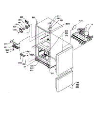 Controls And Light Covers parts for Amana Bottom-Mount Refrigerator BC21VW-P1325016WW from AppliancePartsPros.com