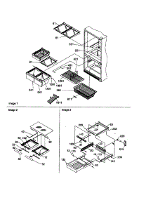 Shelving Assembly parts for Amana Bottom-Mount Refrigerator BC21VW-P1325016WW from AppliancePartsPros.com
