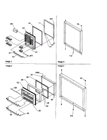 Door Assembly parts for Amana Bottom-Mount Refrigerator BC21VW-P1325016WW from AppliancePartsPros.com