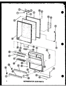 Refrigerator Door Parts parts for Amana Bottom-Mount Refrigerator BCI20D-P6023524W from AppliancePartsPros.com