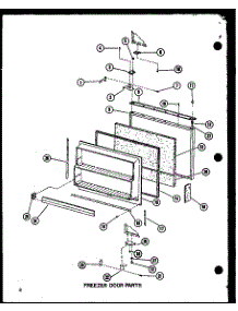 Freezer Door Parts parts for Amana Bottom-Mount Refrigerator BCI20D-P6023524W from AppliancePartsPros.com
