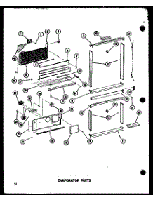 Evaporator Parts parts for Amana Bottom-Mount Refrigerator BCI20D-P6023524W from AppliancePartsPros.com