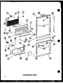 Evaporator Parts parts for Amana Bottom-Mount Refrigerator BCI20D-P747022W from AppliancePartsPros.com