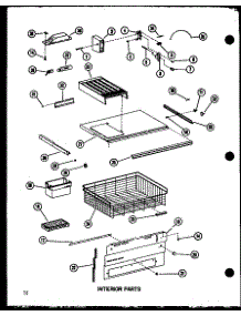 Interior Parts parts for Amana Bottom-Mount Refrigerator BCI20DC-P747022WC from AppliancePartsPros.com