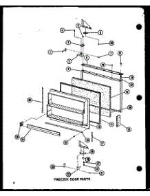 Freezer Door Parts parts for Amana Bottom-Mount Refrigerator BCI20DL-P747022WL from AppliancePartsPros.com