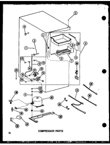 Compressor Parts parts for Amana Bottom-Mount Refrigerator BCI20EA-P747024WA from AppliancePartsPros.com