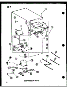Compressor Parts parts for Amana Bottom-Mount Refrigerator BCI20EC-P747026WC from AppliancePartsPros.com