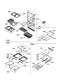 Shelving Assemblies parts for Amana Bottom-Mount Refrigerator BCI20TL-P1309702WL from AppliancePartsPros.com