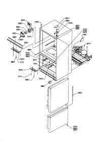 Control And Light Covers parts for Amana Bottom-Mount Refrigerator BCI20TW-P1309701WW from AppliancePartsPros.com