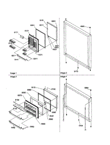 Door Assemblies parts for Amana Bottom-Mount Refrigerator BCI20TW-P1309702WW from AppliancePartsPros.com