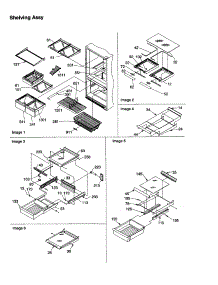 Shelving Assembly parts for Amana Bottom-Mount Refrigerator BCI21V1W-P1325023WW from AppliancePartsPros.com