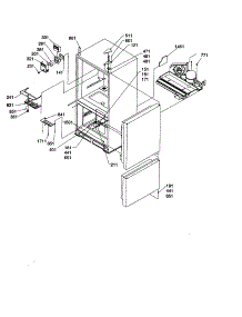 Controls And Light Covers parts for Amana Bottom-Mount Refrigerator BCI21VC-P1325005WC from AppliancePartsPros.com