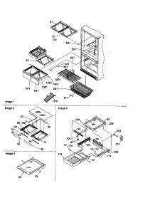 Shelving Assembly parts for Amana Bottom-Mount Refrigerator BCI21VC-P1325005WC from AppliancePartsPros.com