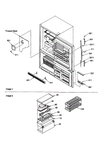 Door Handles And Accessories parts for Amana Bottom-Mount Refrigerator BCI21VL-P1325005WL from AppliancePartsPros.com