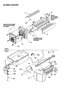 Icemaker Assembly parts for Amana Bottom-Mount Refrigerator BCI21VL-P1325005WL from AppliancePartsPros.com