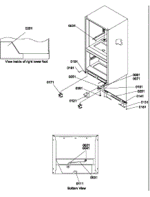 Insulation & Roller Assembly parts for Amana Bottom-Mount Refrigerator BCI21VW-P1321507WW from AppliancePartsPros.com