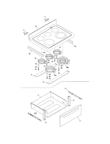 Top / Drawer parts for Crosley Electric Range BES375ES6 from AppliancePartsPros.com