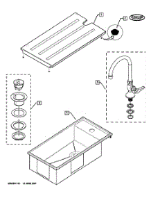 Sink Asy parts for Dcs Gas Grill BFG-30BS-L-70847 from AppliancePartsPros.com