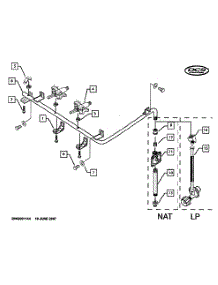 Manifold parts for Dcs Gas Grill BFG-30BS-N-70847 from AppliancePartsPros.com