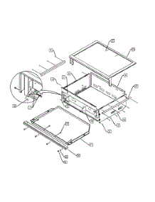 Cabinet parts for Dcs Gas Grill BFG-30G-L-70849 from AppliancePartsPros.com