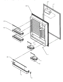 Refrigerator Inner Door parts for Amana Bottom-Mount Refrigerator BH20S5L-P1196501W from AppliancePartsPros.com