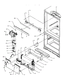 Evaporator Area parts for Amana Bottom-Mount Refrigerator BH20S5L-P1196501W from AppliancePartsPros.com