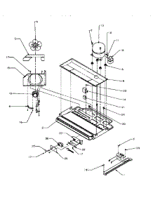 Compressor Compartment parts for Amana Bottom-Mount Refrigerator BH20S5L-P1196501W from AppliancePartsPros.com