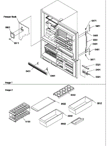 Door Handles & Accessories parts for Amana Bottom-Mount Refrigerator BH20TL-P1317003WL from AppliancePartsPros.com