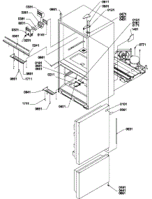 Controls & Light Covers parts for Amana Bottom-Mount Refrigerator BH20TL-P1317003WL from AppliancePartsPros.com