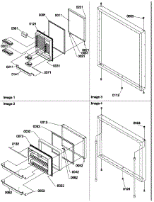 Door Assemblies parts for Amana Bottom-Mount Refrigerator BH20TL-P1317003WL from AppliancePartsPros.com