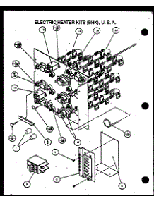 Electric Heater Kits (Bhk) / U.S.A (Bhk01a / P1101601c) (Bhk02a / P1101602c) (Bhk03a / P1101603c) (Bhk04a / P1101604c) (Bhk05a / P1101605c) (Bhk06a / P1101606c) parts for Amana Heating Cooling Combined Unit BHK02C/P1101702C from AppliancePartsPros.com