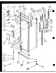 Refrigerator Door (Sxde25jb / P7870127w) (Sxde25j / P7870128w) (Sxde25jp / P7870129w) (Sxde25jb / P7870130w) parts for Amana Side-By-Side Refrigerator BHK2-P1100602W from AppliancePartsPros.com