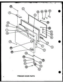 Freezer Door Parts (Bl20j / P7680818w) parts for Amana Bottom-Mount Refrigerator BL20J-P7680818W from AppliancePartsPros.com