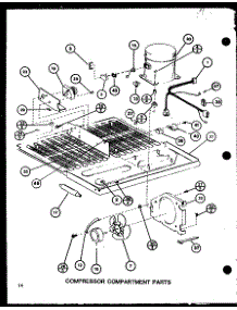Compressor Compartment Parts (Bl20j / P7680818w) parts for Amana Bottom-Mount Refrigerator BL20J-P7680818W from AppliancePartsPros.com