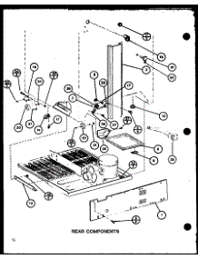 Rear Components (Bl20j / P7680818w) parts for Amana Bottom-Mount Refrigerator BL20J-P7680818W from AppliancePartsPros.com