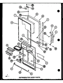 Refrigerator Door Parts (Bl20k / P7812504w) (Bl20k / P7812513w) parts for Amana Bottom-Mount Refrigerator BL20K-P7812504W from AppliancePartsPros.com