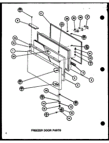 Freezer Door Parts (Bl20k / P7812504w) (Bl20k / P7812513w) parts for Amana Bottom-Mount Refrigerator BL20K-P7812513W from AppliancePartsPros.com